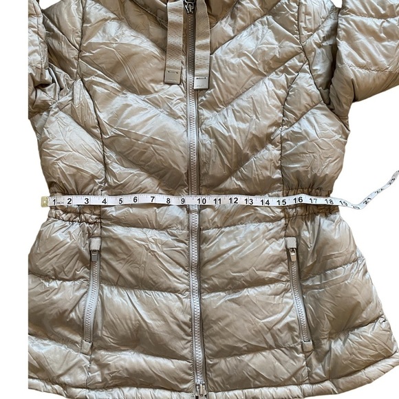 Athleta Banner Peak Down Jacket, Dove Grey Champagne, Size Large EUC - Picture 6 of 11